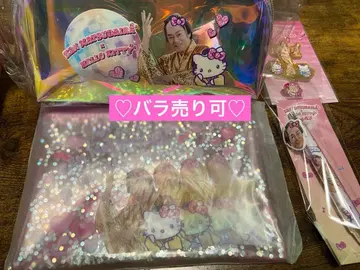 마츠켄 헬로키티 POP UP 한정판 오로라 클리어 파우치 총 4개 세트