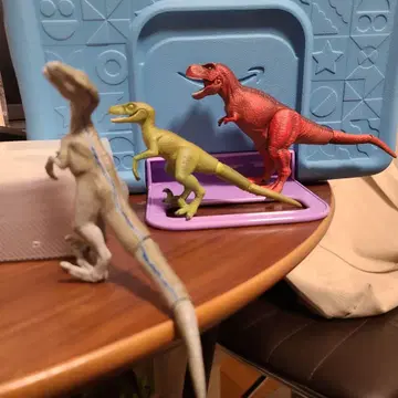 공룡 피규어 세트 티라노사우루스, 랩터, 블루