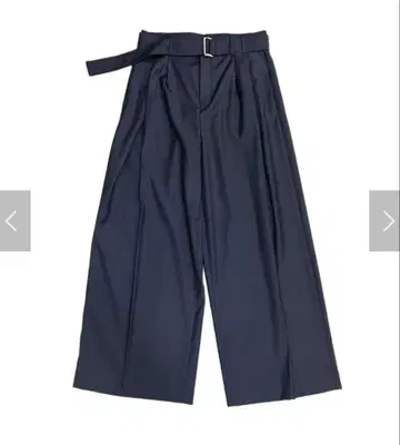 치카시츠+ 벨트 와이드 슬랙스