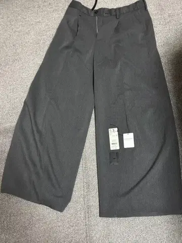 HARE 와이드 팬츠 그레이 S 사이즈