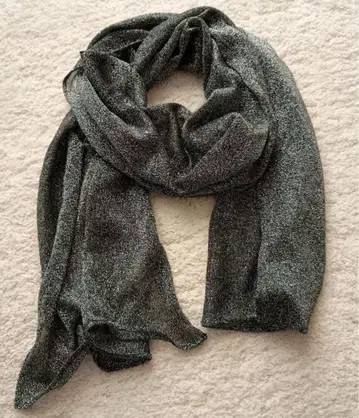 라메 믹스 스톨 슬림 머플러 y2k 그런지