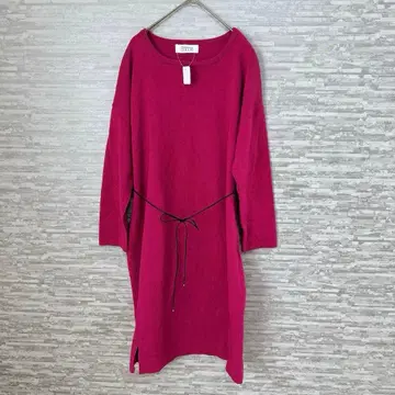 로리즈팜 핑크 니트 원피스 M 사이즈 긴팔 새상품 미사용