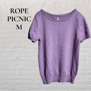 [ROPE PICNIC] [M] 38 반팔 니트 심플 여성용 비즈니스