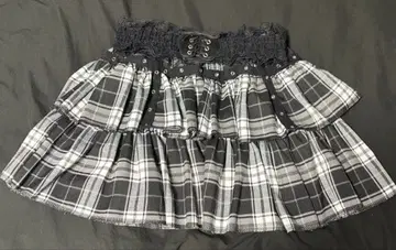 [ VOLCAN&APHRODITE ] 티어드 아일렛 스커트 + 벨트 세트