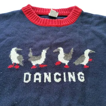 [레어 XL] CHUMS 참스 니트 스웨터 댄싱 부비버드