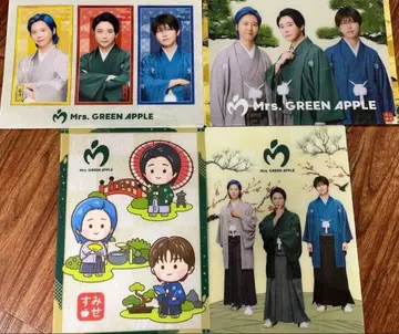 Mrs. GREEN APPLE 로손 비주얼 시트 미세스 전 4종 세트