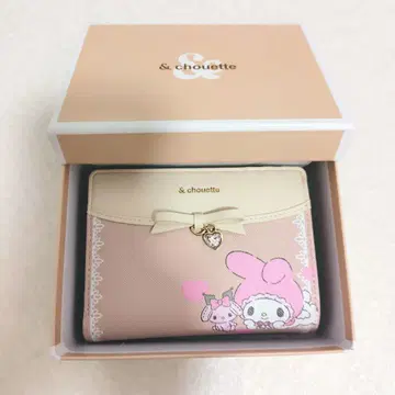 미사용 새상품 & chouette 마이멜로디 접이식 지갑 가마구치