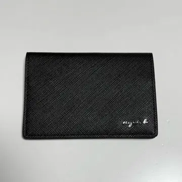 [새상품] agnes b 명함지갑 카드 케이스 블랙 에네스베 남녀 공용