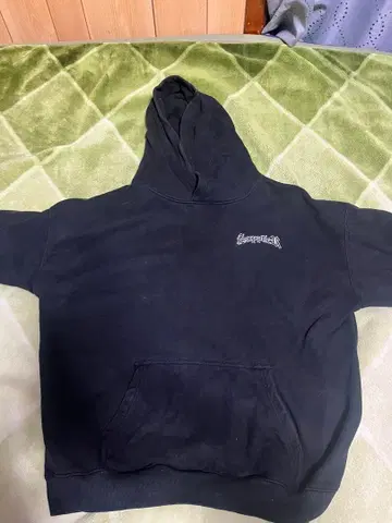 SUPPLIER XL 블랙 후드티 S 로고