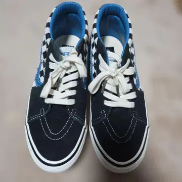 Liberaiders VANS SK8-MID 체크 무늬 깃발 스웨이드
