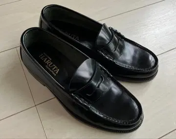 새상품급 HARUTA 하루타 로퍼 블랙 25EEE