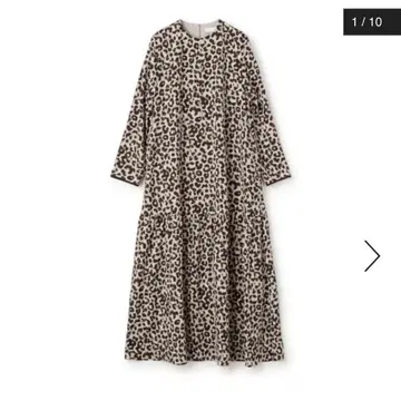 tomorrowland Ballsey 레오파드 프린트 플레어 원피스