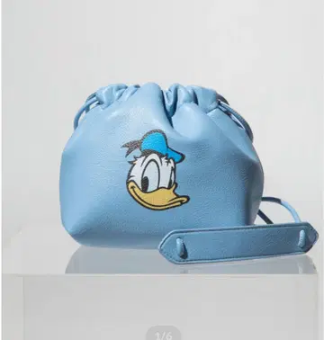 WCJ 도널드 덕 복조리형 숄더백 스카이블루
