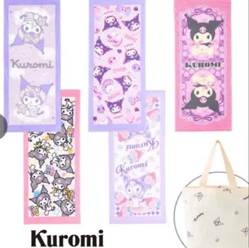 산리오 쿠로미 페이스 타월 5개 세트