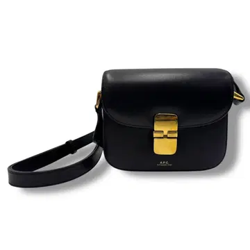 A.P.C 아페쎄 Grace 숄더백 블랙 카프 스킨 레더
