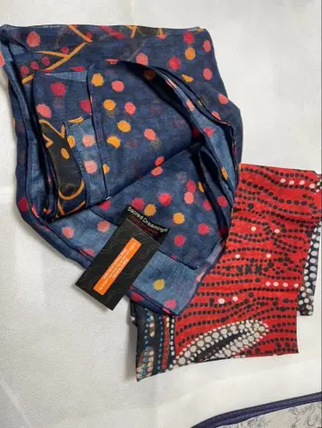 애버리지널 아트 스카프 인증 포함