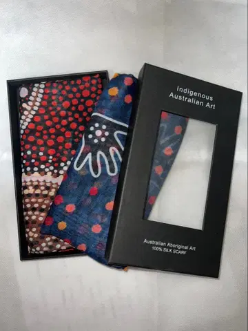 애버리지널 아트 스카프 인증 포함