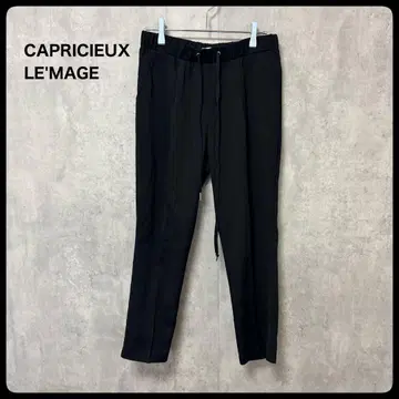 # CAPRICIEUX LE'MAGE 블랙 캐주얼 팬츠