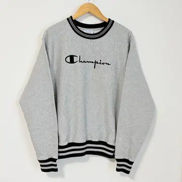 Champion Reverse Weave 그레이 빅 로고