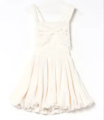 Ank Rouge 보아 벌룬 점프 스커트 아이보리