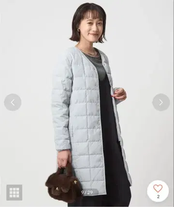 TAION x UNITED ARROWS 별주 TAION 버튼 롱 다운