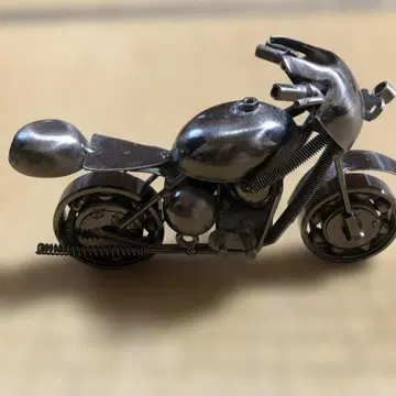 메탈제 바이크 미니어처 약 18cm