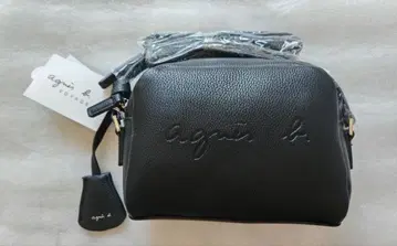 아네스베 가죽 숄더백 주름 가죽 로고 엠보 11-19