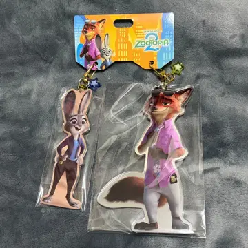 디즈니 주토피아 닉 주디 키링 키체인 페어