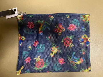 페이러 메쉬 파우치 네이비 새상품 빅 사이즈