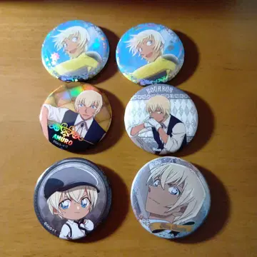 명탐정 코난 아무로 토오루 캔 배치 6개 세트