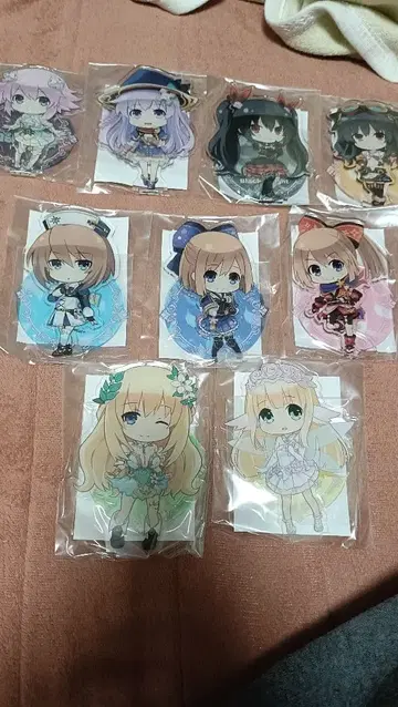 새상품 초차원게임 넵튠 4여신 온라인 아크릴 스탠드