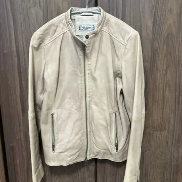 Retume 베이지 가죽 자켓