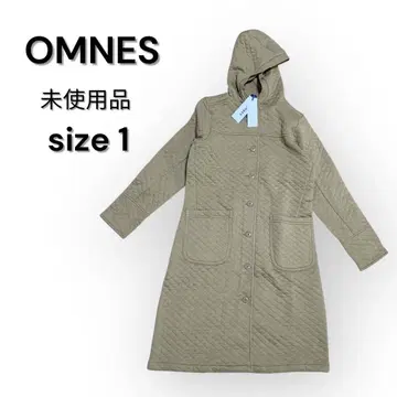 미사용 새상품 OMNES 오므네스 후드 부착 퀼팅 자켓 size 1