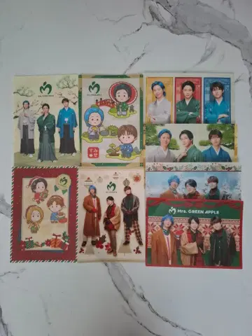 미세스 그린애플 비주얼 시트 8매 세트