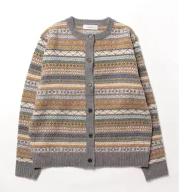 PAR ICI 페어아일 패턴 가디건