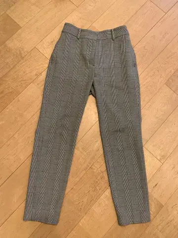 플라스테 그레이 계열 체크 웜 리저브드 팬츠 M