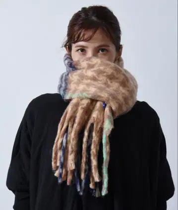 CALIFORNIA OUTFITTERS 볼륨 프린지 머플러 굵은 머플러