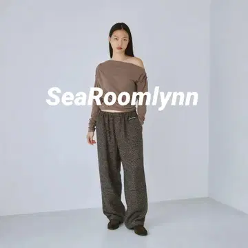 SeaRoomlynn / 트위드 하운드 릴렉스 팬츠