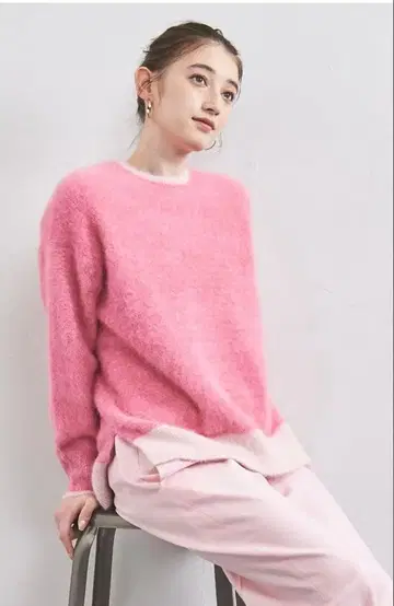 폭스 캐시미어 크루넥 니트 24FW