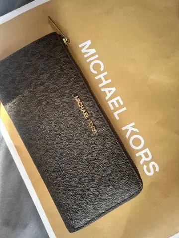 MICHAEL KORS 장지갑 다크 브라운