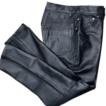 DOG HOUSE 가죽 팬츠 블랙 M 사이즈