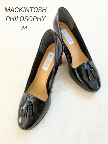새상품 미사용 매킨토시 필로소피 블랙 펌프스 24 익명 배송 당일 발송
