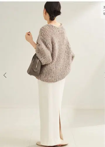 plage 택 포함 HAND KNIT 점보 풀오버