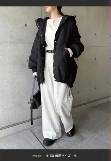 and me 오버 사이즈 후디 충전솜 다운 코트 M 사이즈