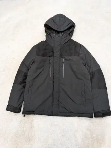 나노 유니버스 후드 부착 블랙 자켓 M