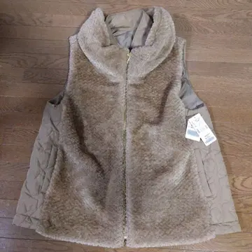 플리스 베스트 베이지