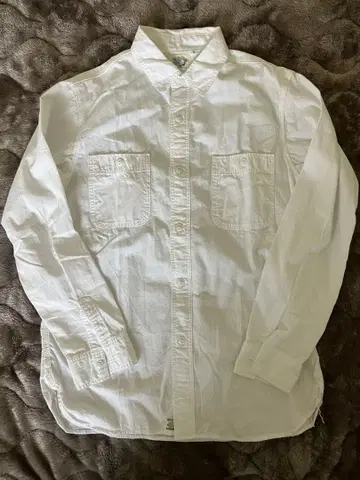 orslow 화이트 샴브레이 워크 셔츠 사이즈 3