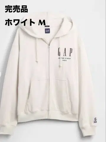 완판템 30th 기념일 헤비 웨이트 GAP 로고 집업 후드티