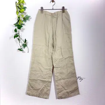 에디 바우어 Eddie Bauer 린넨 100% 와이드 팬츠 베이지