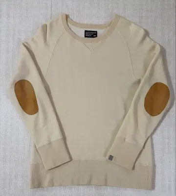 LOOPWHEELER KNITWEAR 울 혼방 맨투맨 니트 엘보 패치